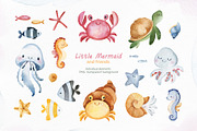 The Little Mermaid and friends., an Animal Illustration by Kate_Rina (Thumbnail 4 of 13)