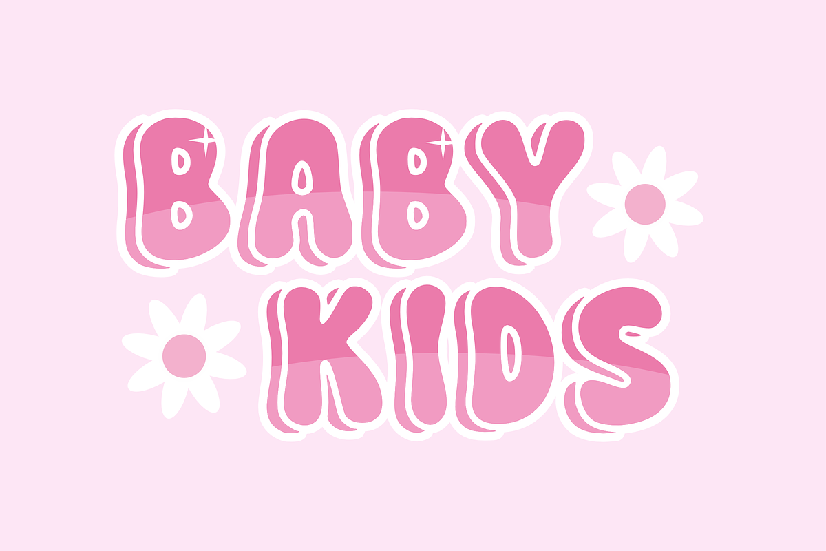 Bounce - Bubble Font Type, a Font by KiddoGlyphs Studio (Photo 2 of 3)