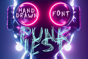 Punk trendy hand drawn font-Punkiest