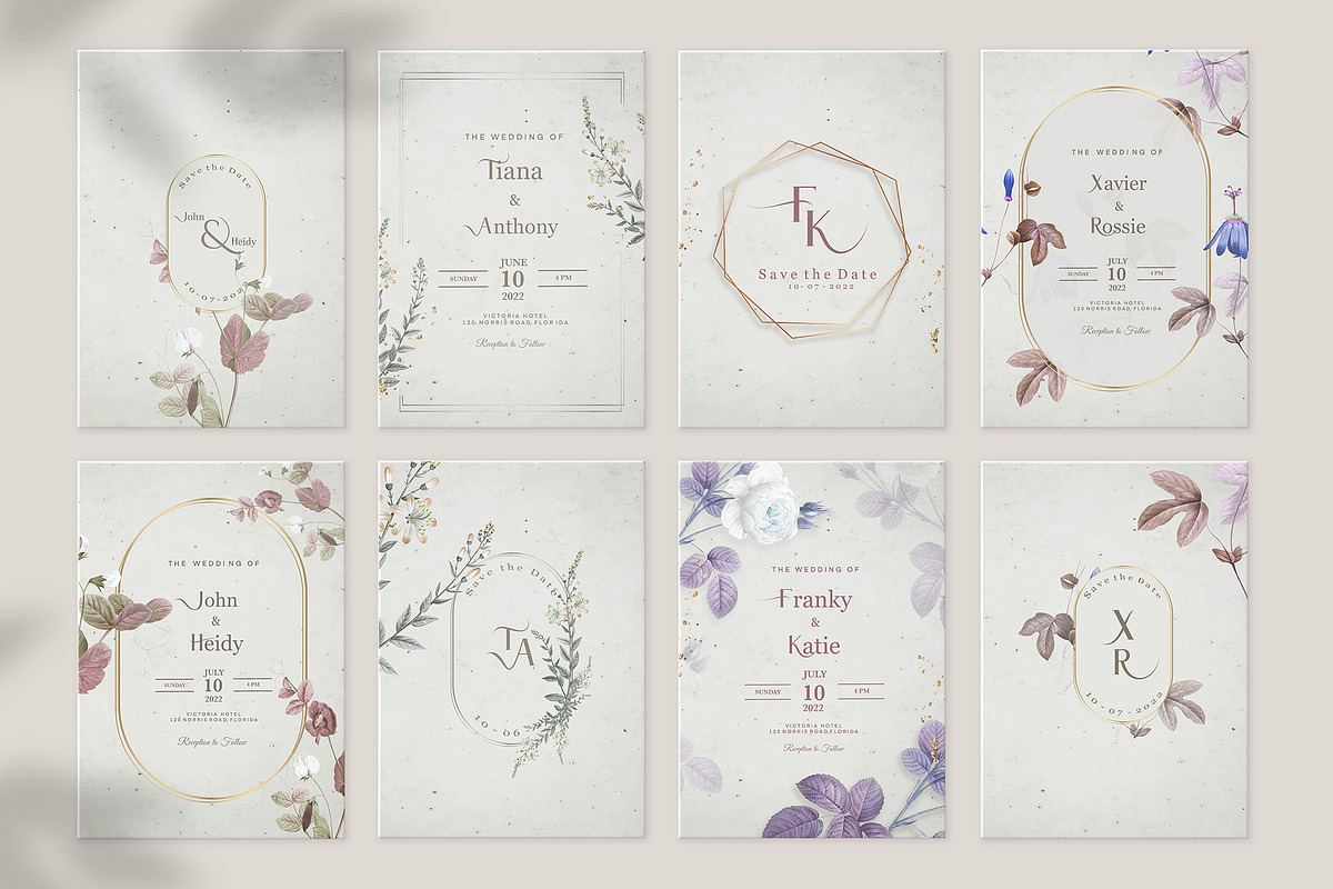 48 Vintage Wedding Cards Collection, an Invitation Template by EvitePapery (Photo 10 of 10)