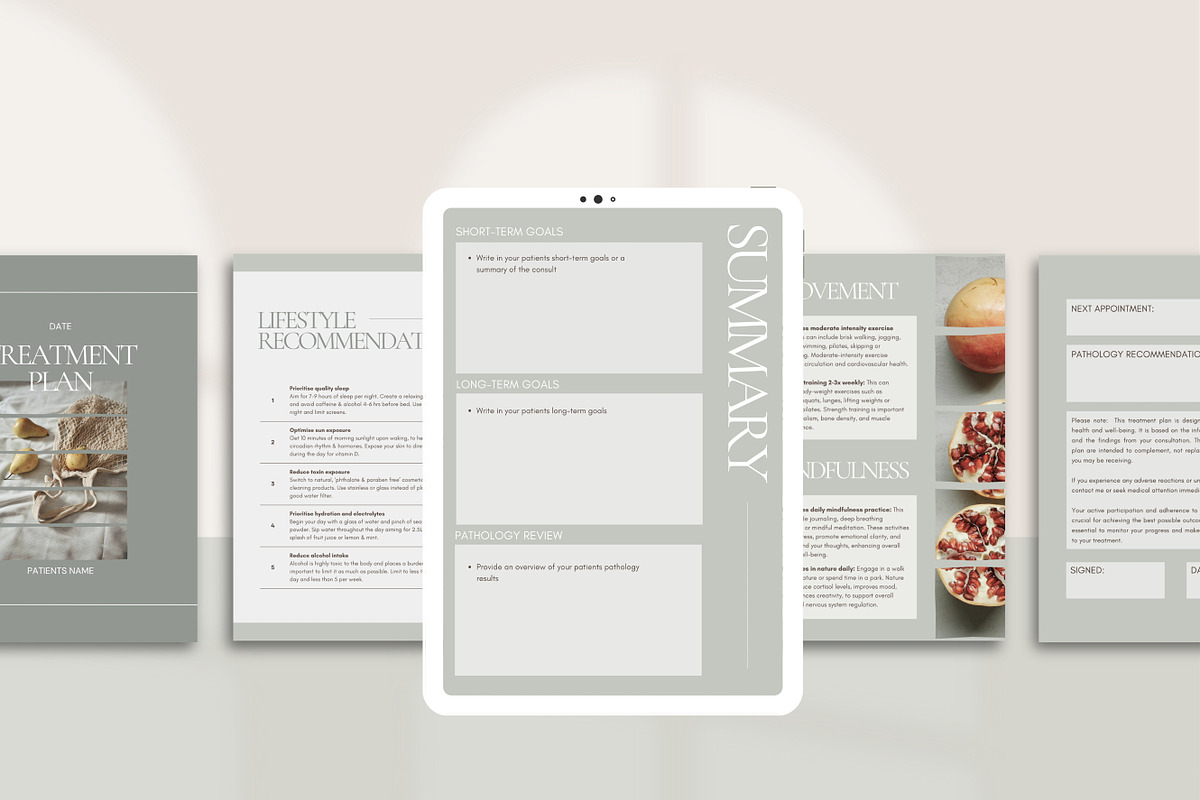 Treatment Plan Canva Template, a Branding & Logo Template by Naturopath Hub (Photo 7 of 10)