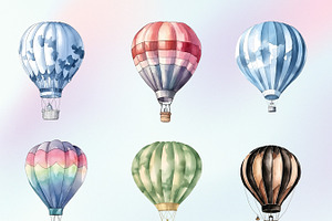 Hot Air Balloons Clipart