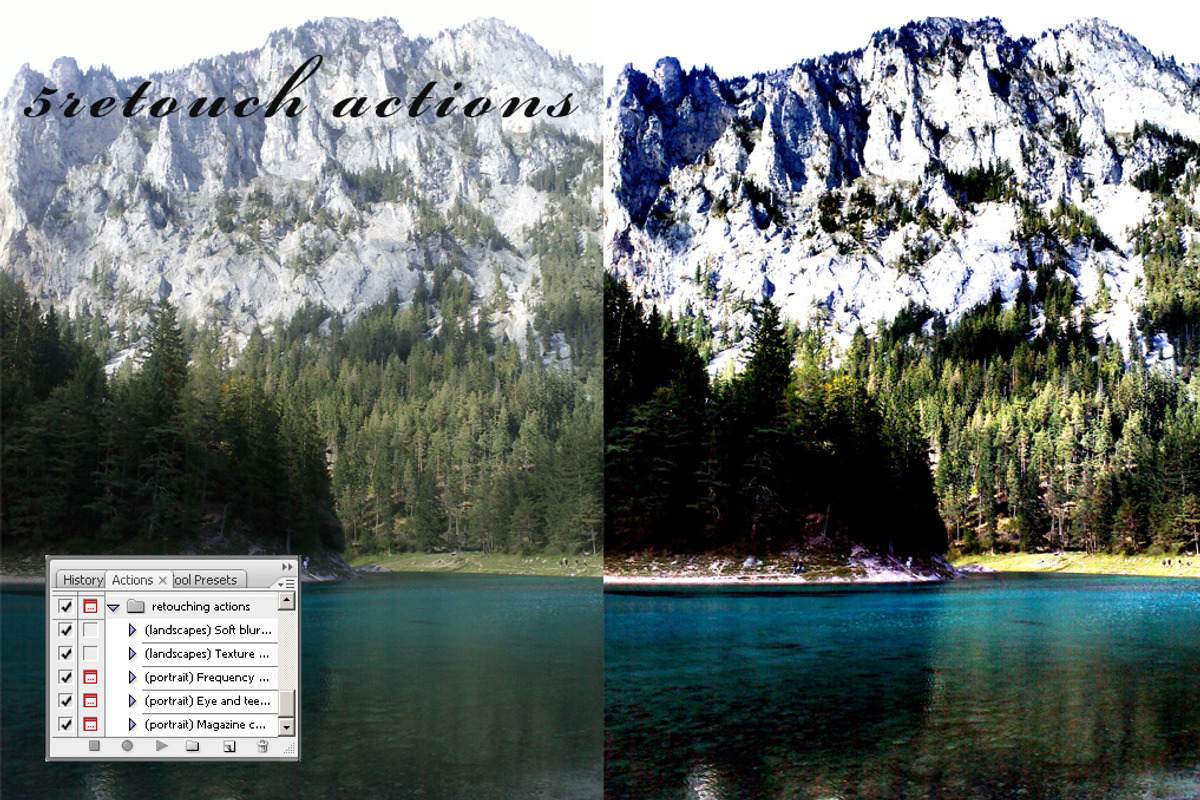 5 retouch actions, an Action Add-On by DesignThor (Photo 1 of 4)
