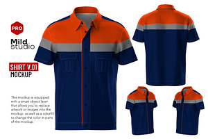 Work Uniform SS Mockup V.01