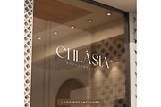 Window glass logo mockup, an Advertising Mockup by Mockthethics. (Thumbnail 11 of 11)