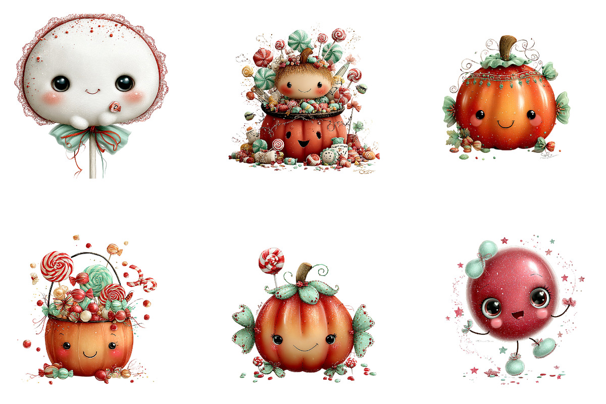 Halloween Candy Clipart, a Seasonal Illustration by CreationArt (Photo 3 of 5)