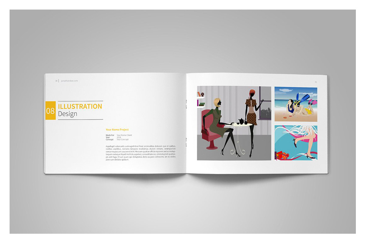 Graphic Design Portfolio Template, a Brochure Template by adekfotografia (Photo 19 of 24)