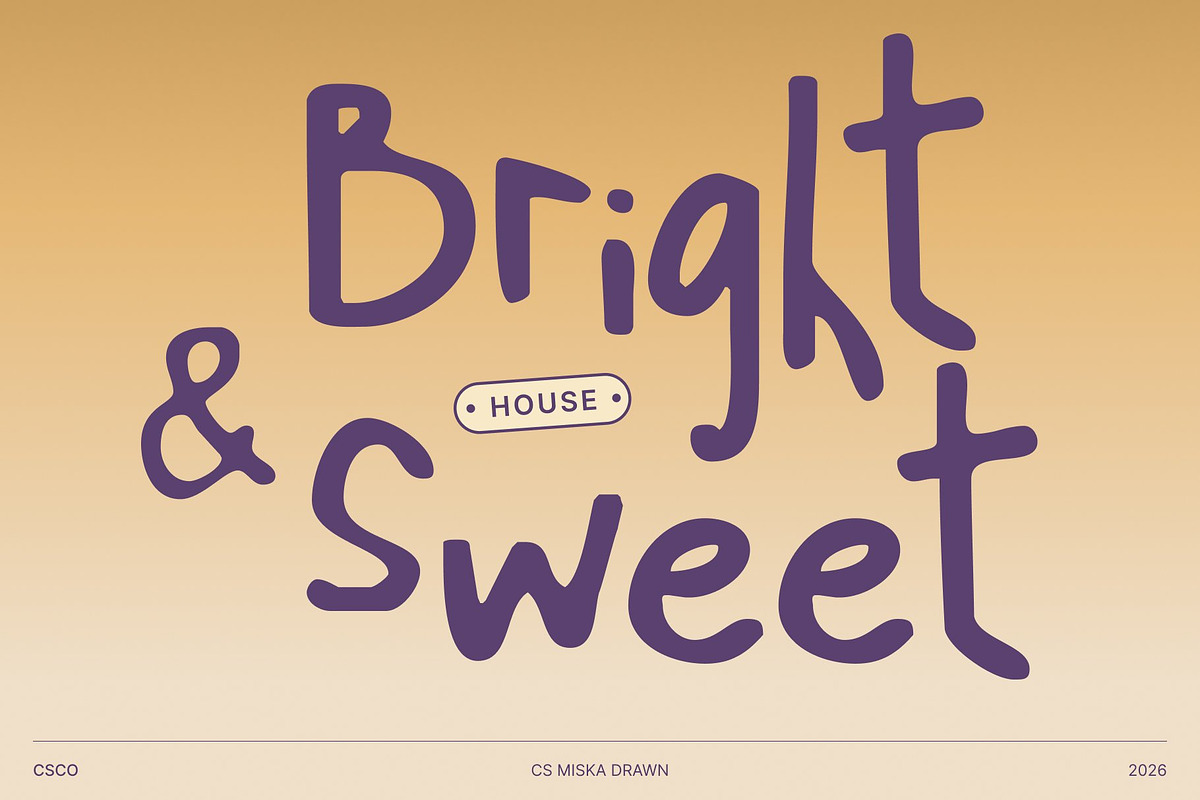 CS Miska Drawn, a Sans Serif Font by Craft Supply Co. (Photo 4 of 8)