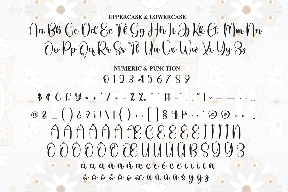 Mandala | Script Font, a Handwritten Font by Scratchones (Photo 7 of 9)