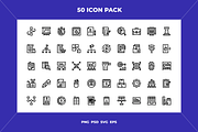 Planning and organization icons, an Outline Icon by Wencory (Thumbnail 1 of 2)