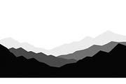 50 Mountain Landscape Silhouette Bun, an Illustration by Designer_Momina (Thumbnail 14 of 51)