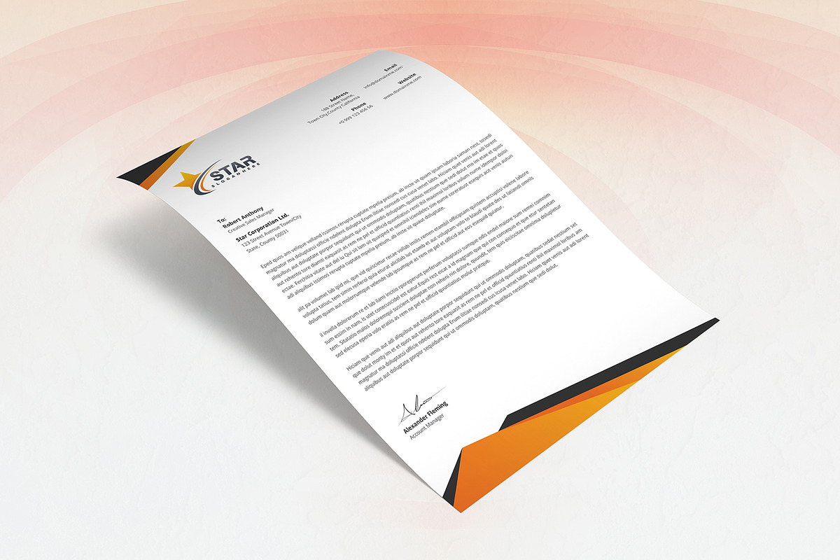 Letterhead, a Stationery Template by DesignDevisers (Photo 2 of 10)