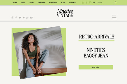 Retro Wix Website Template, a Wix Template by Studio Luxe Creative