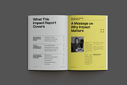 Gray Minimal ESG Impact Report, a Brochure Template by Neermana (Thumbnail 6 of 11)