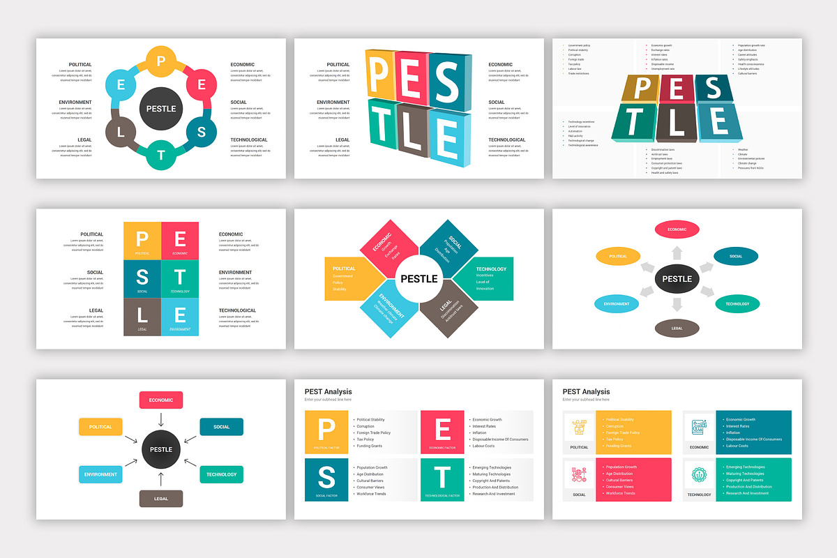 PESTLE Analysis PowerPoint Template, a Presentation Template by SlideOne (Photo 5 of 7)