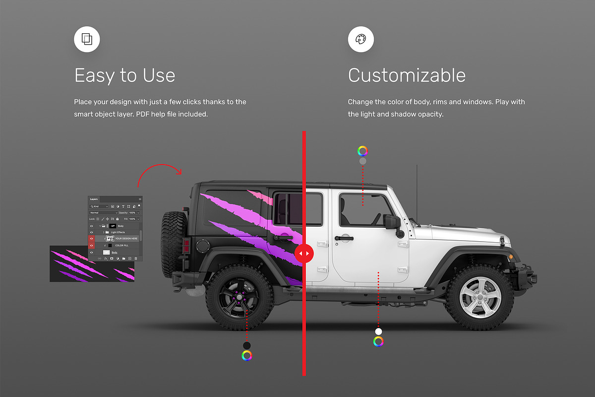 Vehicle Mockups - Car Mockups, an Advertising Mockup by Mr.Mockup™ (Photo 4 of 14)