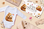 Hugs. Mom and Baby. Watercolor Bear, an Animal Illustration by AlineArtStore (Thumbnail 3 of 8)