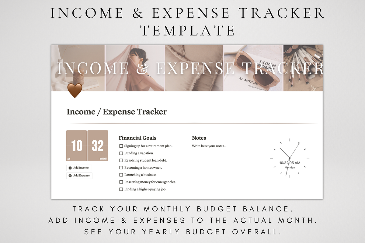 Income & Expense Tracker Template, a Templates & Theme by BRANDcontent