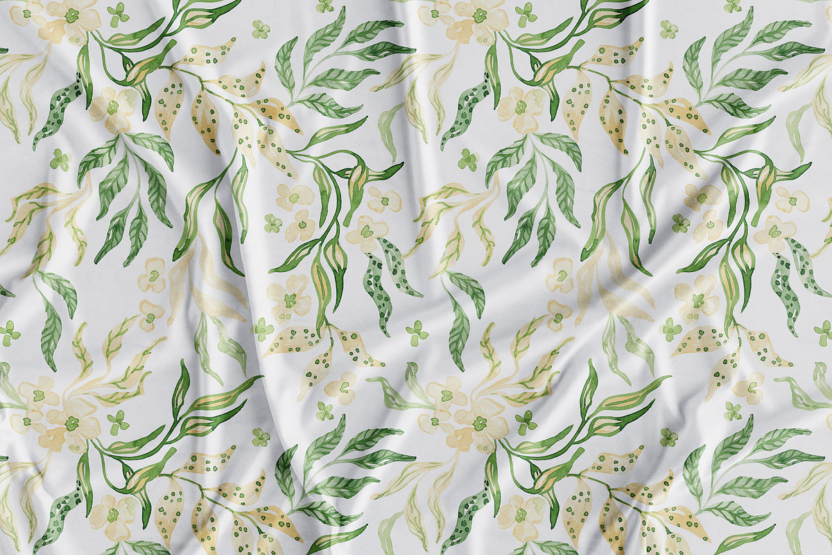Spring Garden Botanicals Pattern, a Pattern Graphic by SirenaArt (Photo 5 of 18)