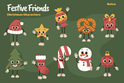 Festive Friends - Vector Bundle, a Seasonal Illustration by moja doodle (Thumbnail 4 of 4)