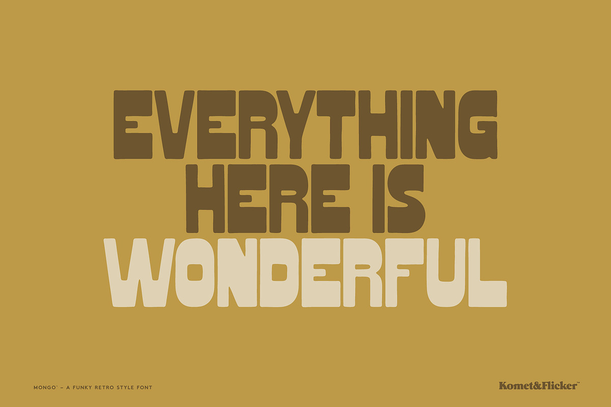 MONGO, a Font by Komet & Flicker (Photo 5 of 10)
