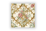 Baroque Toile Digital Paper Pack, a Pattern Graphic by FloridPrintables (Thumbnail 6 of 10)