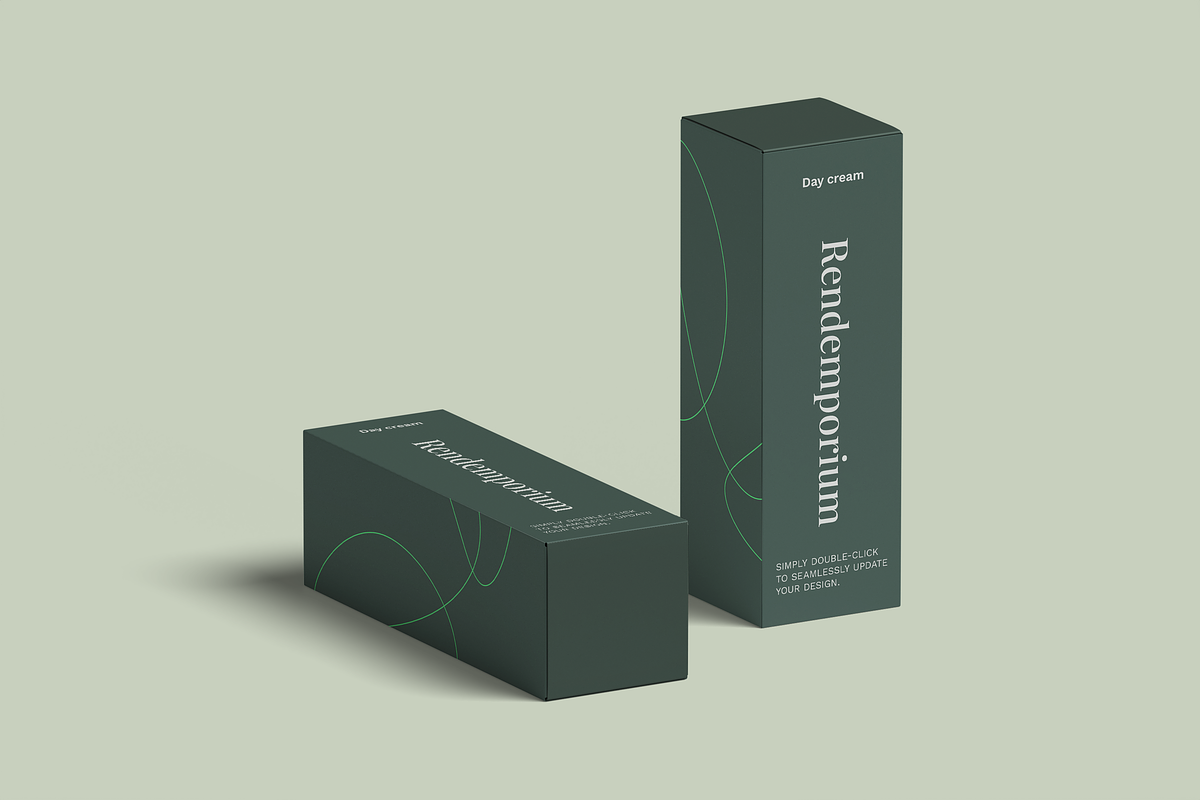 Elegant Cosmetic Box Mockup, a Packaging Mockup by Rendemporium (Photo 2 of 4)