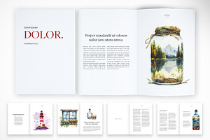 Elegant Annual Report Template, a Print Template by McLittle Stock