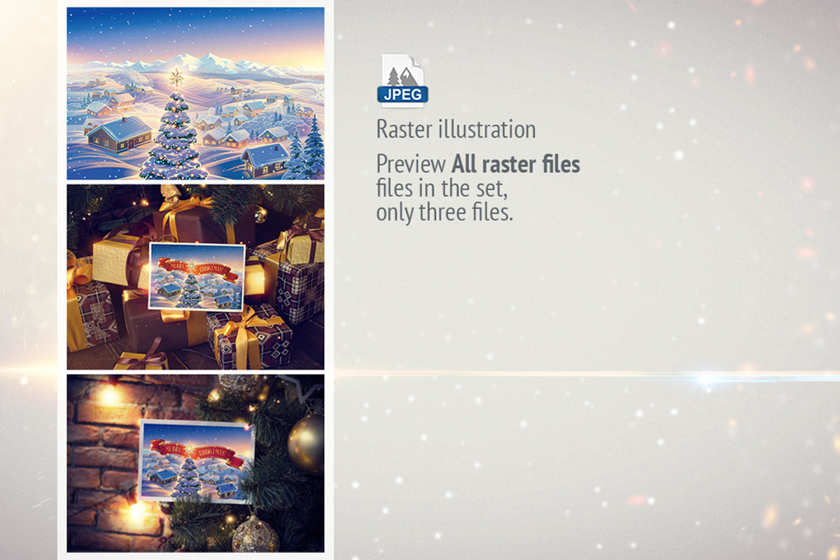 Festive Christmas landscape, a Decorative Illustration by Countryside life (Photo 6 of 10)