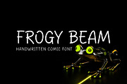 Frogy Beam - Handwritten Comic Font, a Handwritten Font by Mightyfire (Thumbnail 1 of 4)