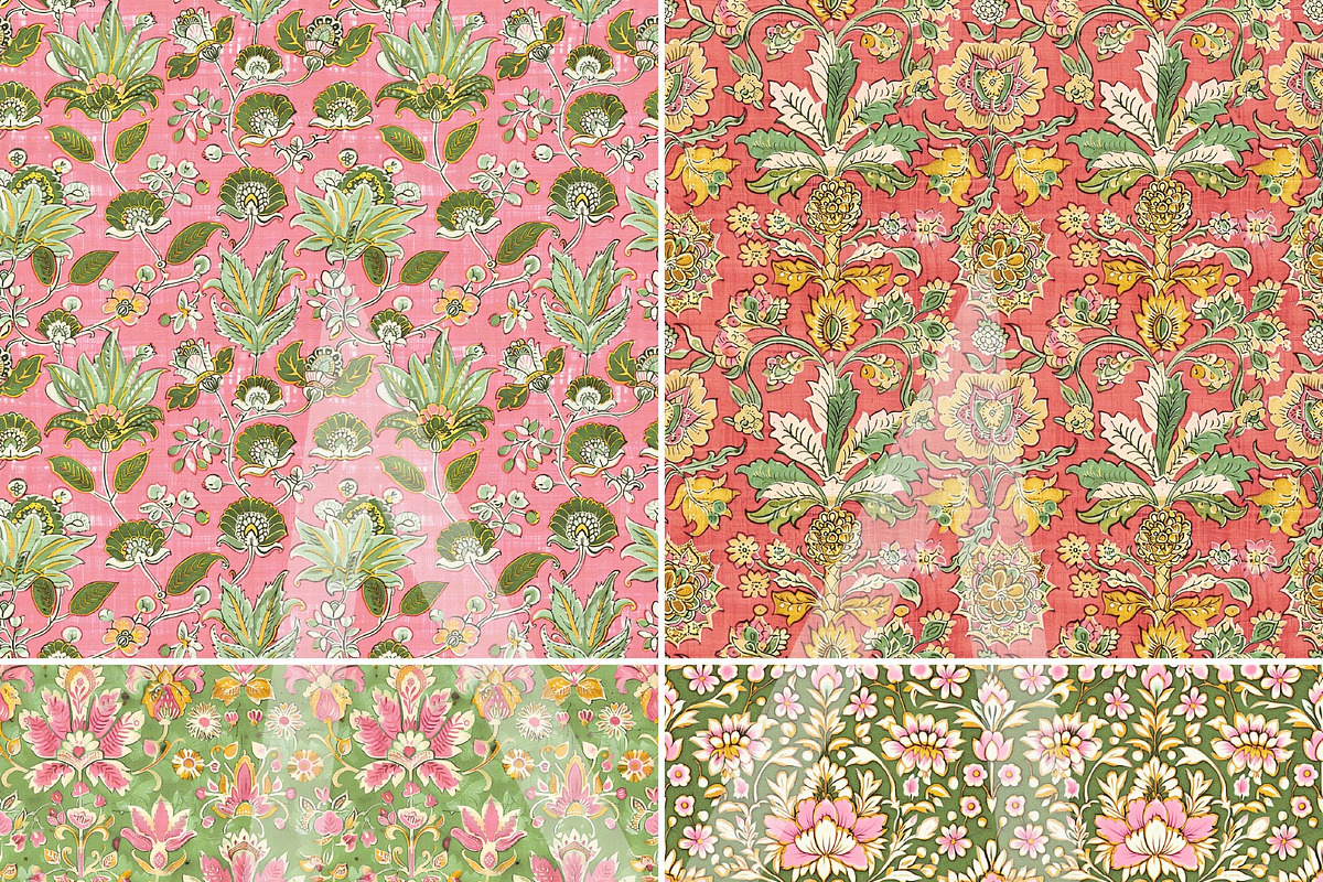 Floral Ephemera Boho Printable Paper, a Pattern Graphic by Maishop (Photo 4 of 8)