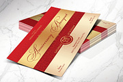 Red Anniversary Banquet Postcard PSD, a Card Template by Godserv Designs (Thumbnail 4 of 11)
