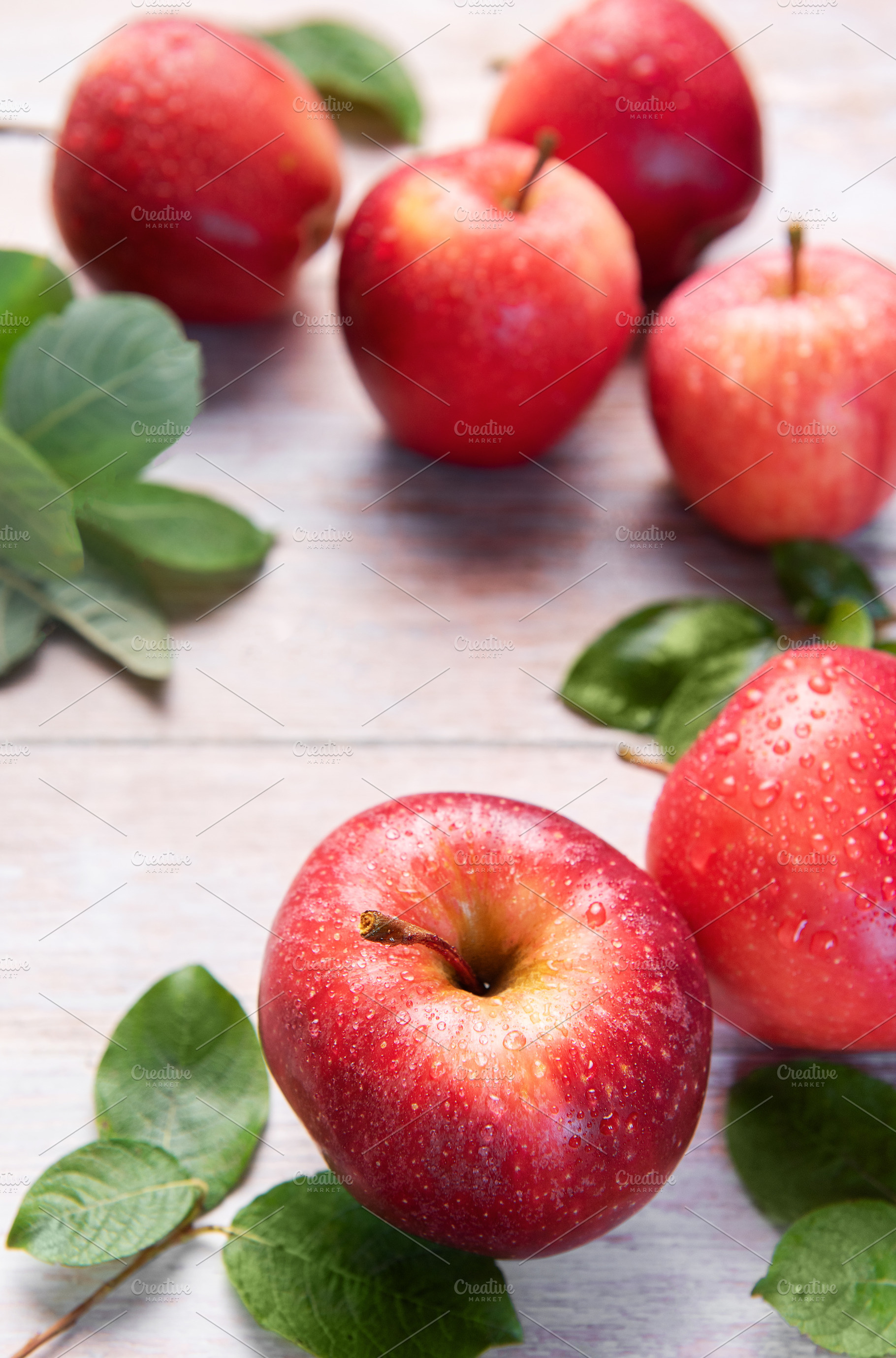 Fresh red gala apples, a Food & Drink Photo by Olena Rudo