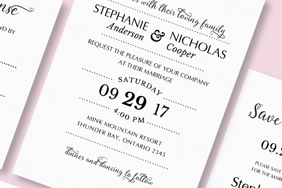 Love the Curl Wedding Invitation, an Invitation Template by Inkpower (Photo 1 of 4)