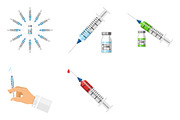 Syringes. Injections and Vaccination, a Healthcare Illustration by TAlex (Thumbnail 3 of 7)