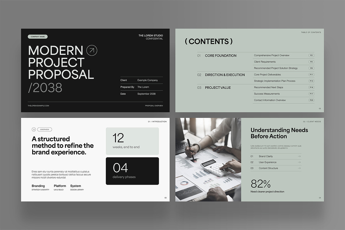 Minimal Presentation Template, a Presentation Template by BrandPacks (Photo 2 of 7)