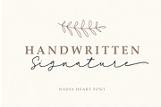 Nadia Heart Script Font with Swash, a Script Font by Typebae (Thumbnail 9 of 9)