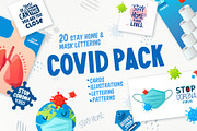 Coronavirus COVID-19 Set., a Healthcare Illustration by Chuhastock (Thumbnail 1 of 19)