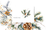 Watercolor Christmas Clipart Set, a Decorative Illustration by Patishop Art (Thumbnail 5 of 5)