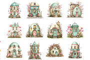 Watercolor Easter Egg House Clipart, an Illustration by DreamArtGraphic (Thumbnail 2 of 4)