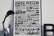 Padre Nuestro - Lettering Poster, an Illustration by Franco Fuentes (Thumbnail 2 of 5)