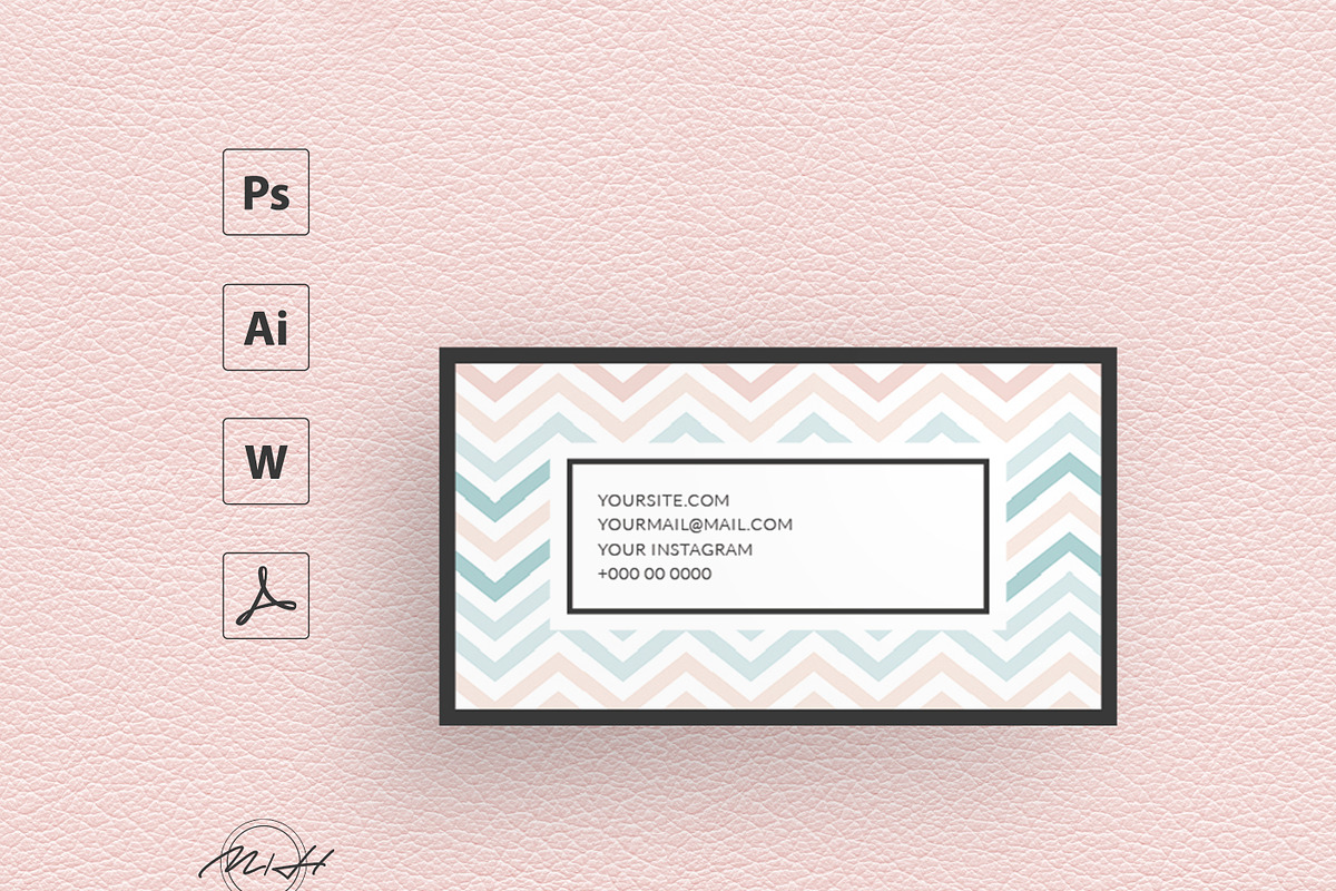 Pastel Color Bussiness Card Template, a Business Card Template by MH Design Template (Photo 3 of 6)