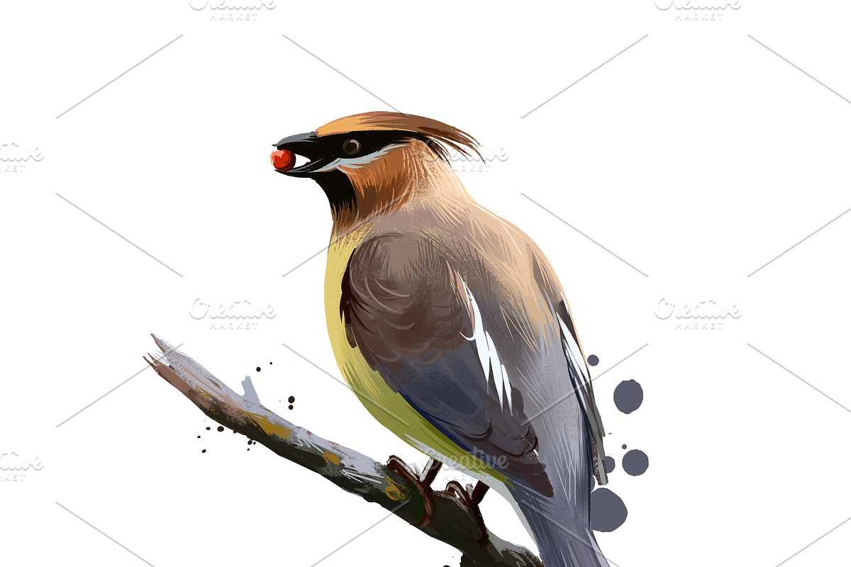 Tropical Birds SET, Exotic Species, an Animal Illustration by Dneprstock (Photo 2 of 10)