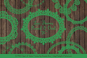 Green Round Lace Frames, an Illustration by Amanda Ilkov (Thumbnail 5 of 5)