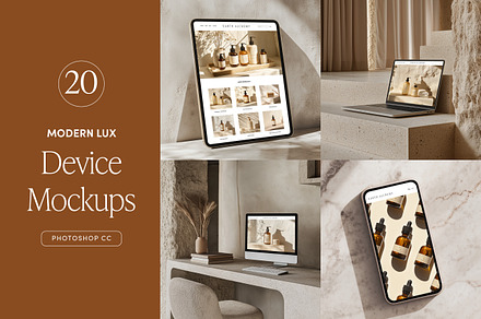 20 iMac iPhone iPad Device Mockups