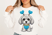 Dog Valentines Png, Faux Dog Heart, an Illustration by Designking (Thumbnail 2 of 6)