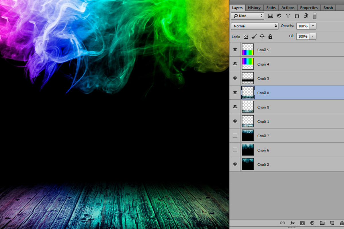 Room in the smoke, a Product Mockup by vovan (Photo 3 of 3)