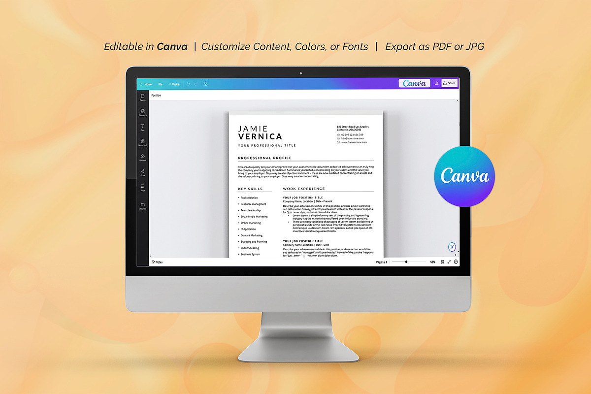 Resume Template, a Brochure Template by DesignDevisers (Photo 8 of 10)