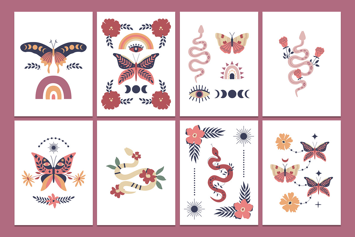 Mysterious Boho Clipart & posters, an Object Graphic by Sofico (Photo 11 of 26)