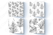 Palm leaf. Hand sketch and patterns, an Illustration by Canatic (Thumbnail 4 of 7)